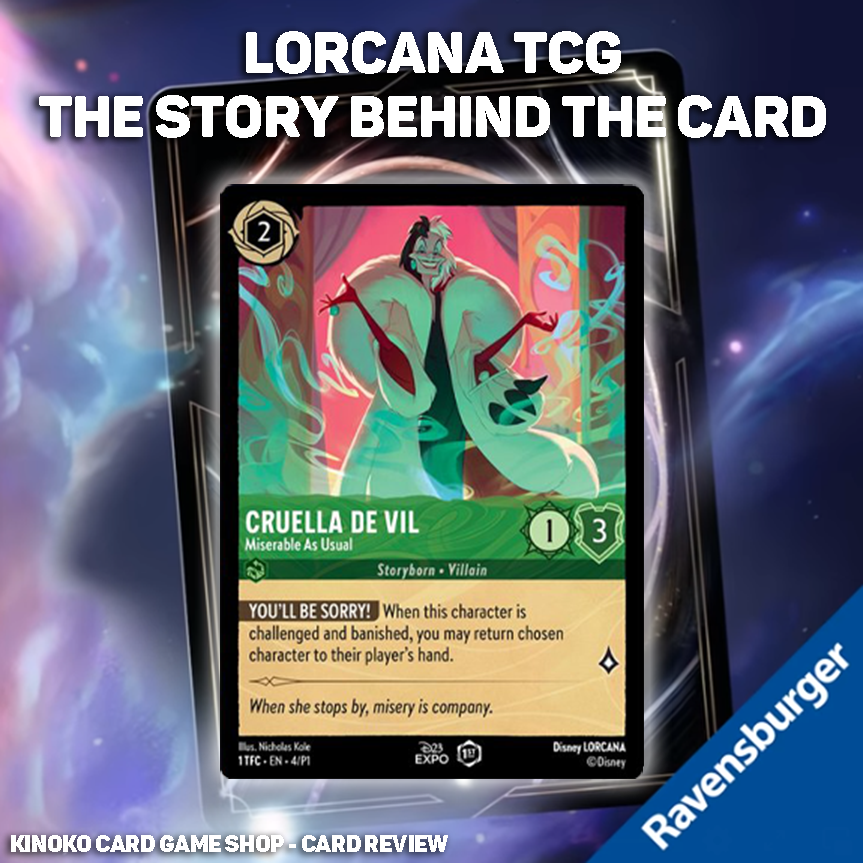 Disney Lorcana TCG : The Story Behind the Card Ep. 2 Cruella De Vil