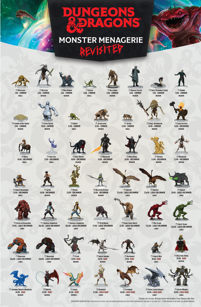 Wizkids - D&D - Monster Menagerie Revisited 10 ct. Booster Brick