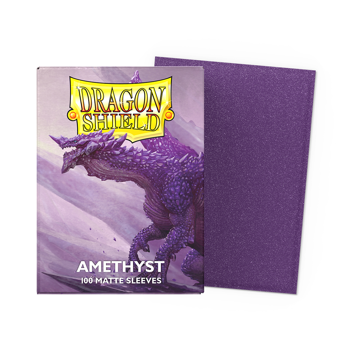 Dragon Shield - Amethyst - 100 Matte - Standard Size