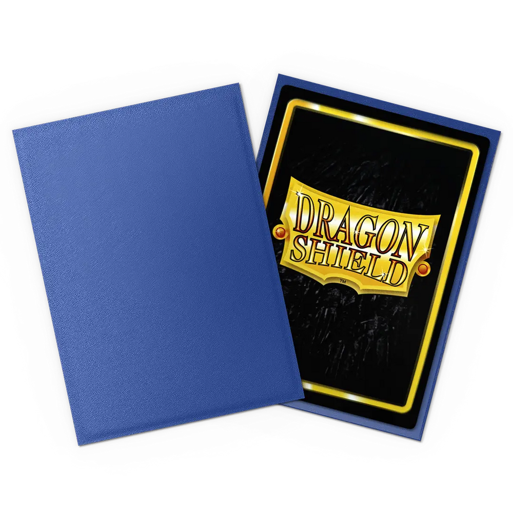 Dragon Shield - 100 Matte Textured Back Sleeves - Blue - Non-Glare - Standard Size