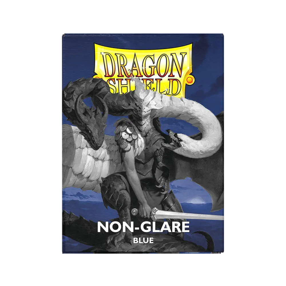 Dragon Shield - 100 Matte Textured Back Sleeves - Blue - Non-Glare - Standard Size