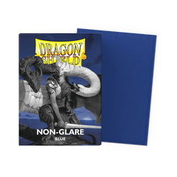 Dragon Shield - 100 Matte Textured Back Sleeves - Blue - Non-Glare - Standard Size