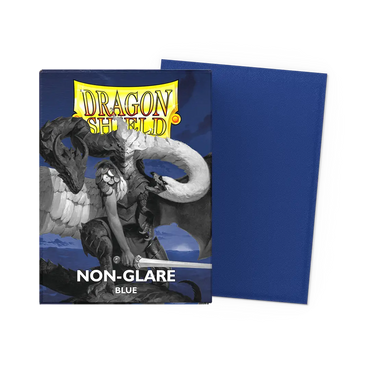 Dragon Shield - 100 Matte Textured Back Sleeves - Blue - Non-Glare - Standard Size