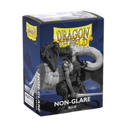 Dragon Shield - 100 Matte Textured Back Sleeves - Blue - Non-Glare - Standard Size