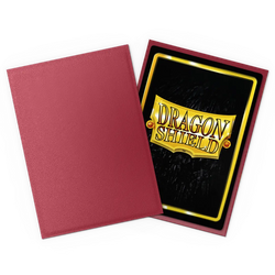 Dragon Shield - 100 Matte Textured Back Sleeves - Blood Red - Non-Glare - Standard Size