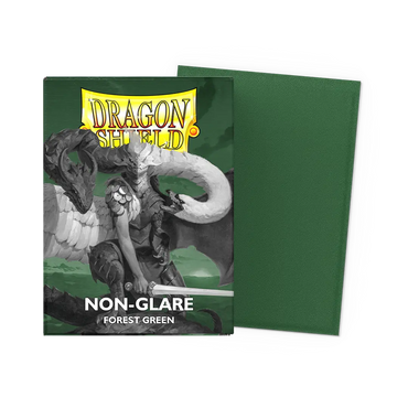 Dragon Shield - 100 Matte Textured Back Sleeves - Forest Green - Non-Glare - Standard Size