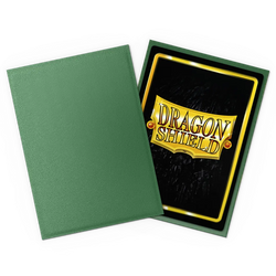 Dragon Shield - 100 Matte Textured Back Sleeves - Forest Green - Non-Glare - Standard Size