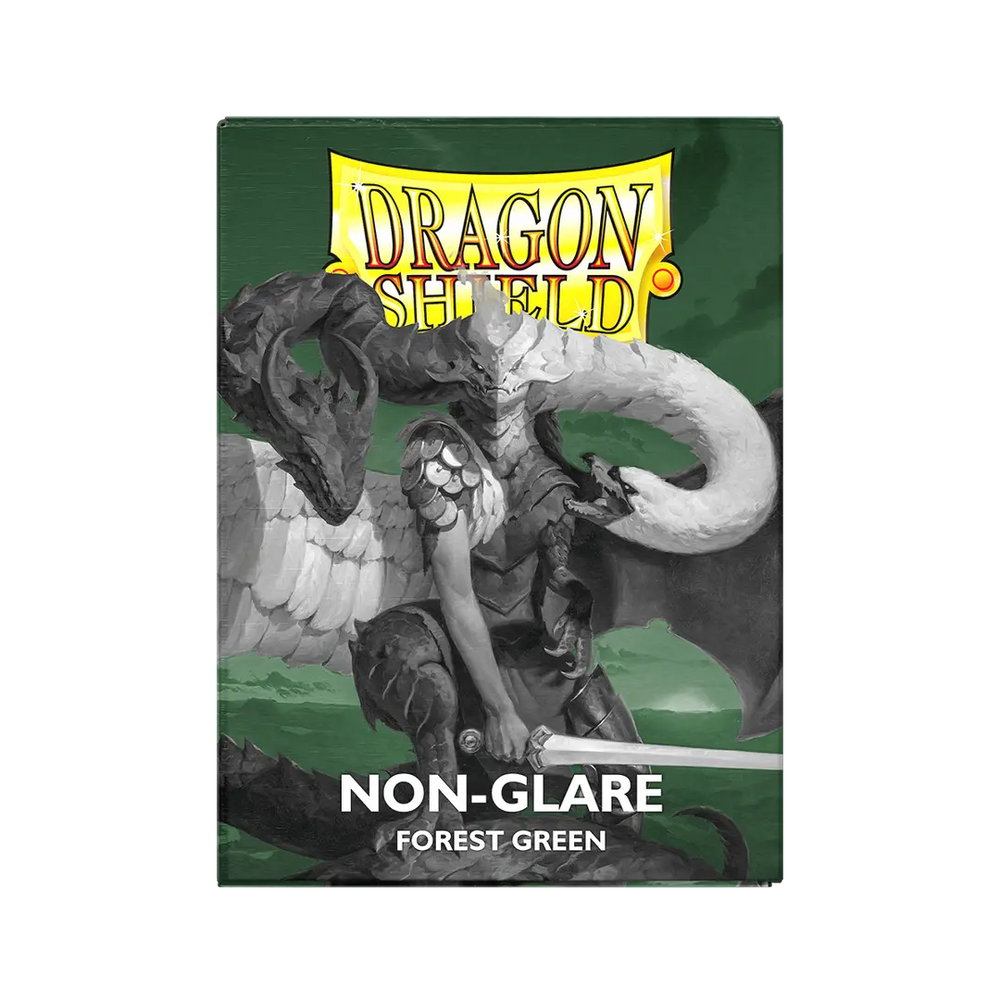 Dragon Shield - 100 Matte Textured Back Sleeves - Forest Green - Non-Glare - Standard Size