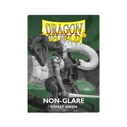 Dragon Shield - 100 Matte Textured Back Sleeves - Forest Green - Non-Glare - Standard Size