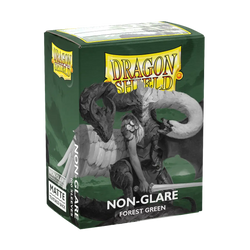 Dragon Shield - 100 Matte Textured Back Sleeves - Forest Green - Non-Glare - Standard Size