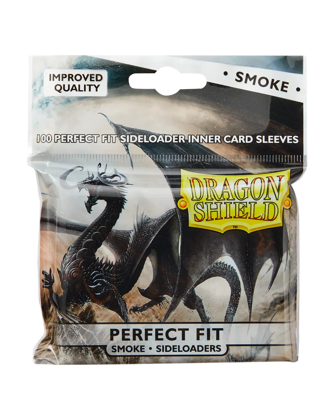 Dragon Shield - Smoke - Perfect Fit Sideloaders Sleeves - Standard Size