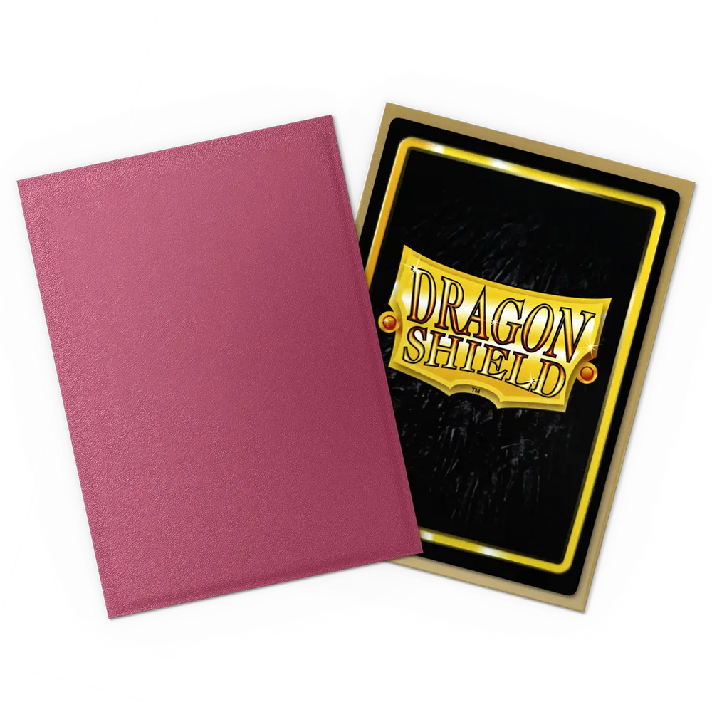 Dragon Shield - 100 Matte Textured Back Dual Sleeves - Pomegranate & Gold - Standard Size
