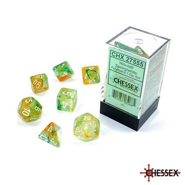 Chessex - 7 - Die Set - Nebula - Spring/White [CHX27555]
