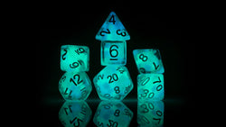 Sirius Dice - Cotton Candy Glowworm Dice Set