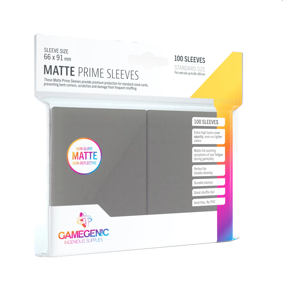 Gamegenic - Matte Prime Sleeves - Grey