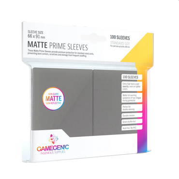 Gamegenic - Matte Prime Sleeves - Grey
