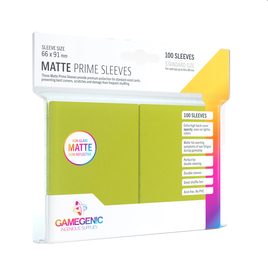 Gamegenic - Matte Prime Sleeves - Lime