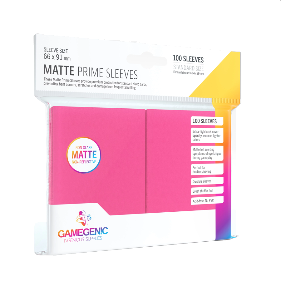 Gamegenic - Matte Prime Sleeves - Pink
