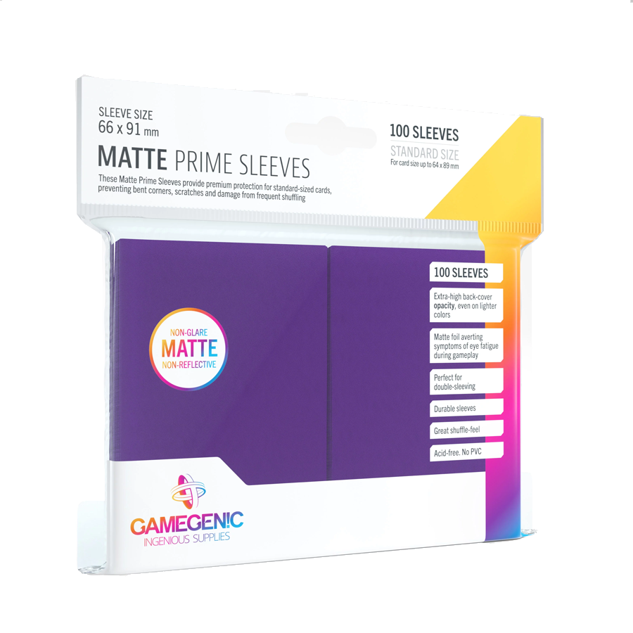 Gamegenic - Matte Prime Sleeves - Purple