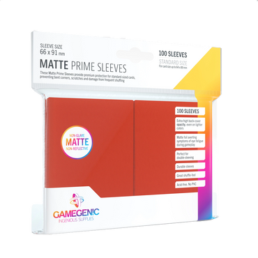 Gamegenic - Matte Prime Sleeves - Red
