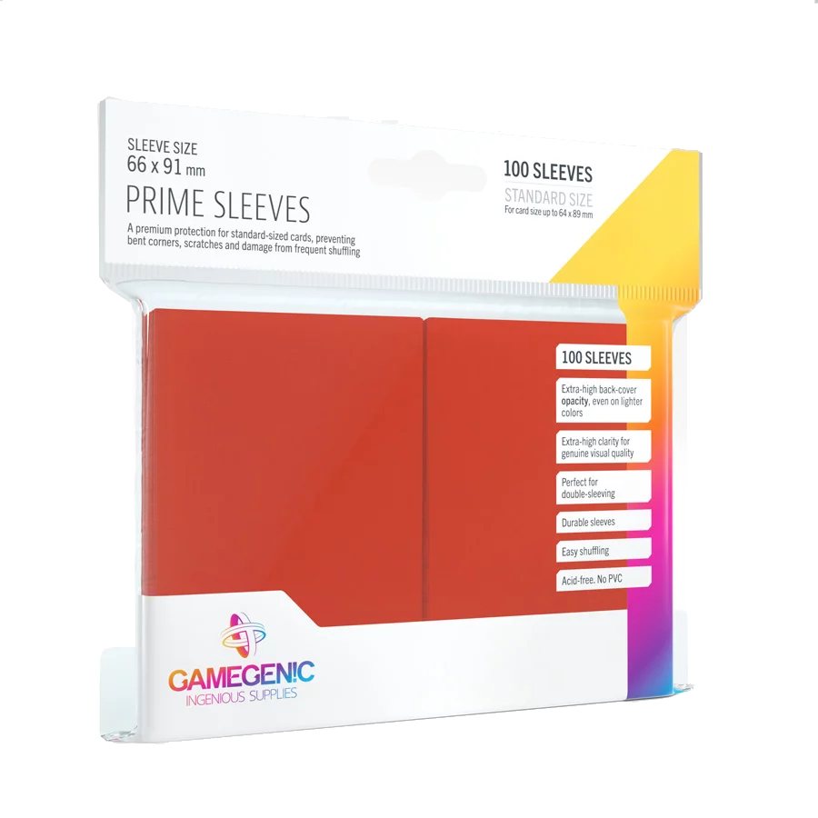 Gamegenic - Prime Sleeves - Red