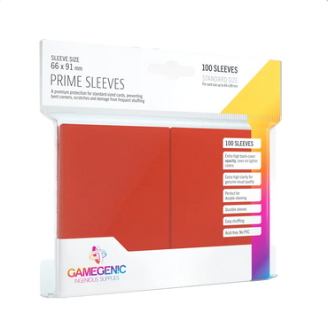 Gamegenic - Prime Sleeves - Red