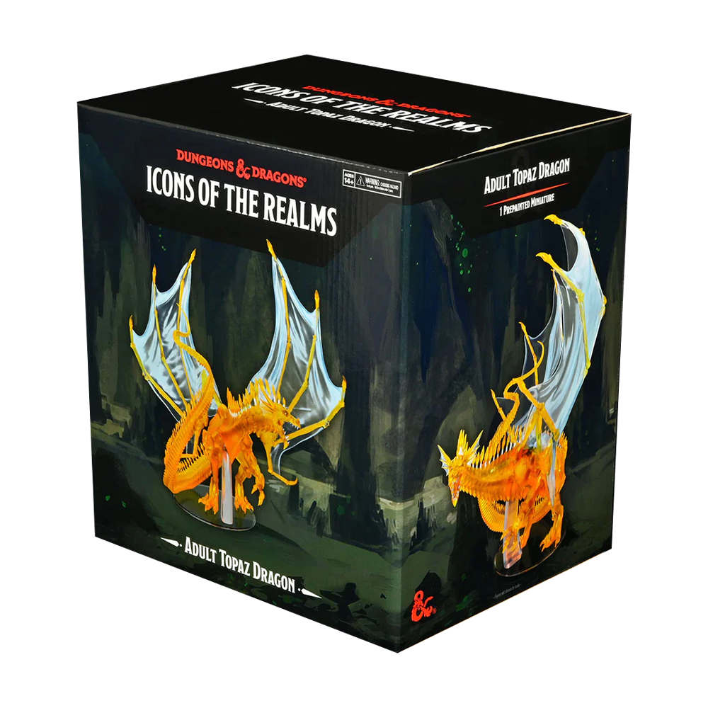 Wizkids - D&D - Icons of the Realms - Adult Topaz Dragon Premium Figure