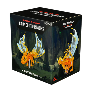 Wizkids - D&D - Icons of the Realms - Adult Topaz Dragon Premium Figure