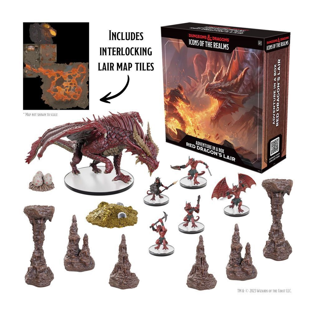 Wizkids - D&D - Icons of the Realms - Adventure in a Box - Red Dragon's Lair