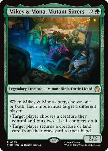 Mikey & Mona, Mutant Sitters [Teenage Mutant Ninja Turtles Commander]