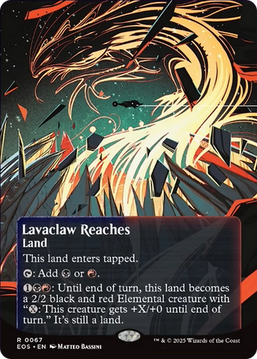 Lavaclaw Reaches (0067) (Borderless) [Edge of Eternities: Stellar Sights]