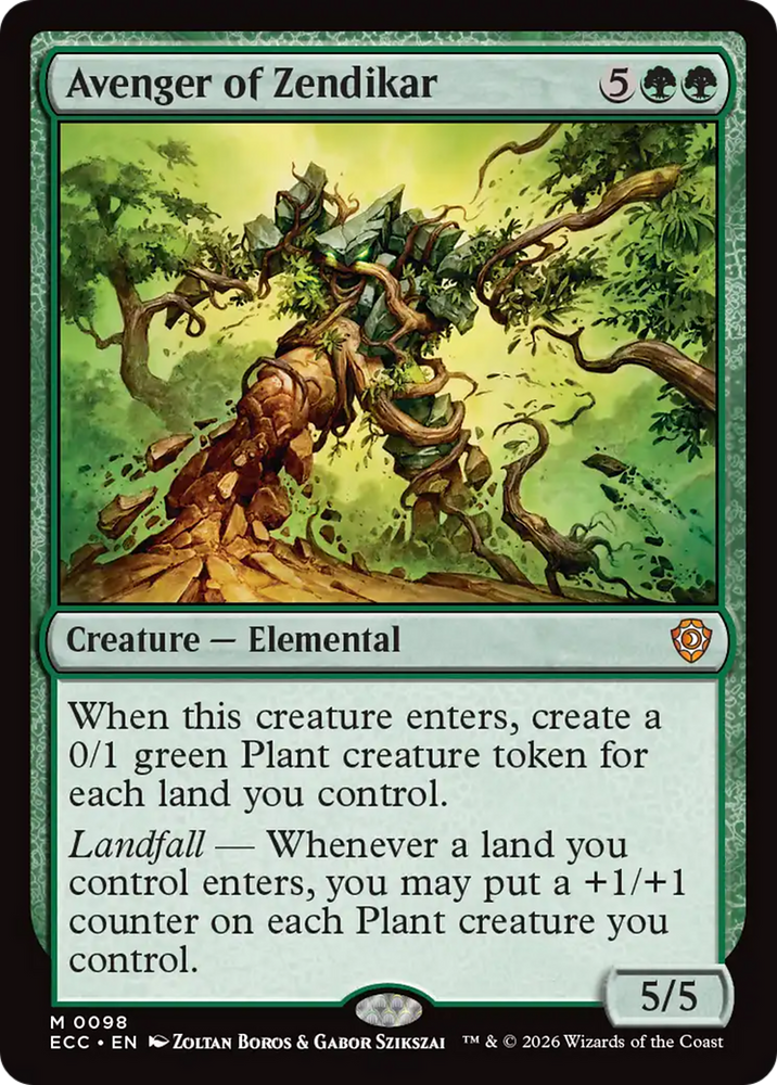 Avenger of Zendikar [Lorwyn Eclipsed Commander]