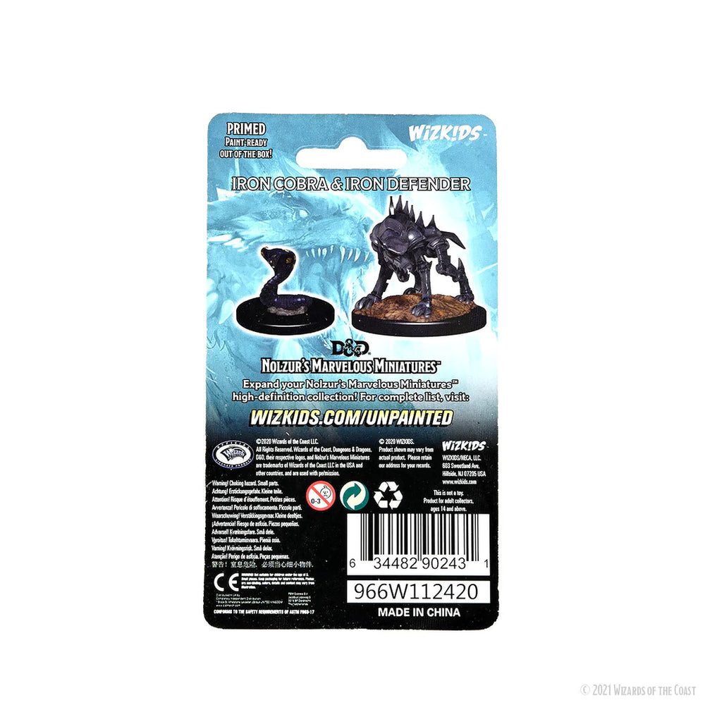 Wizkids D&D Nolzur's Marvelous Miniatures: Iron Cobra & Iron Defender