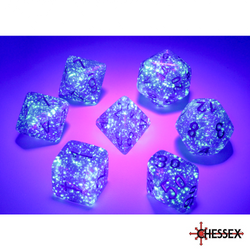 Chessex - 7 - Die Set - Borealis - Purple/Gold [CHX25787]