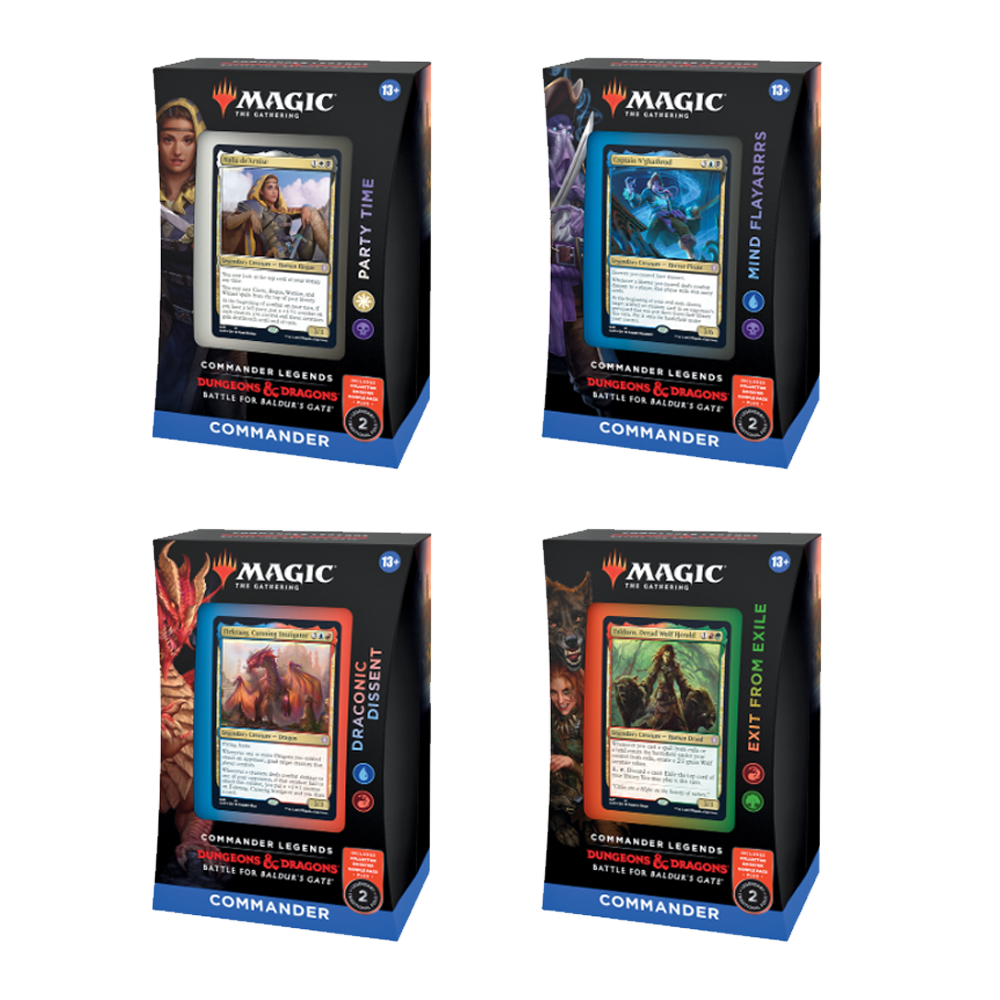 MTG - Commander Legends D&D Battle for Baldur's Gate (CLB) - Commander Deck Set of 4