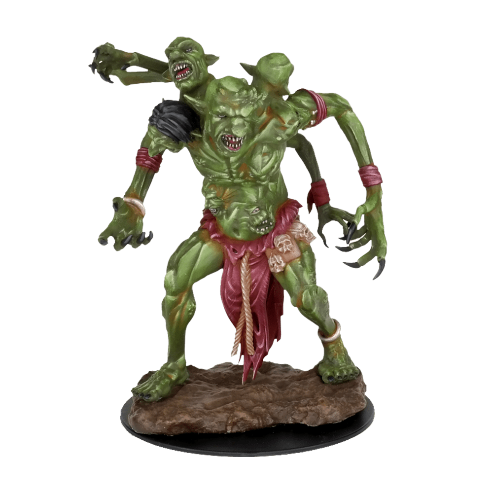 Wizkids D&D Nolzur's Marvelous Miniatures: Dire Troll - Paint Night Kit , Grey