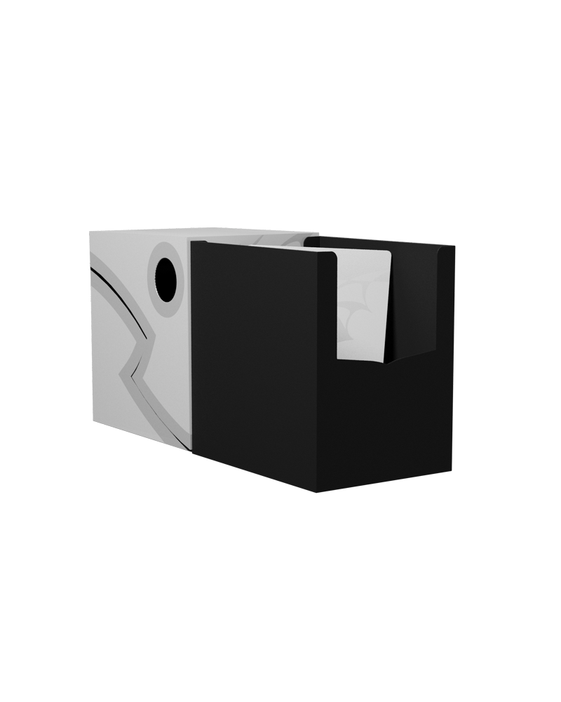 Dragon Shield - Double Shell - Ashen White/Black - Deck Box