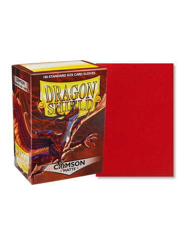 Dragon Shield - Crimson - 100 Matte - Standard Size