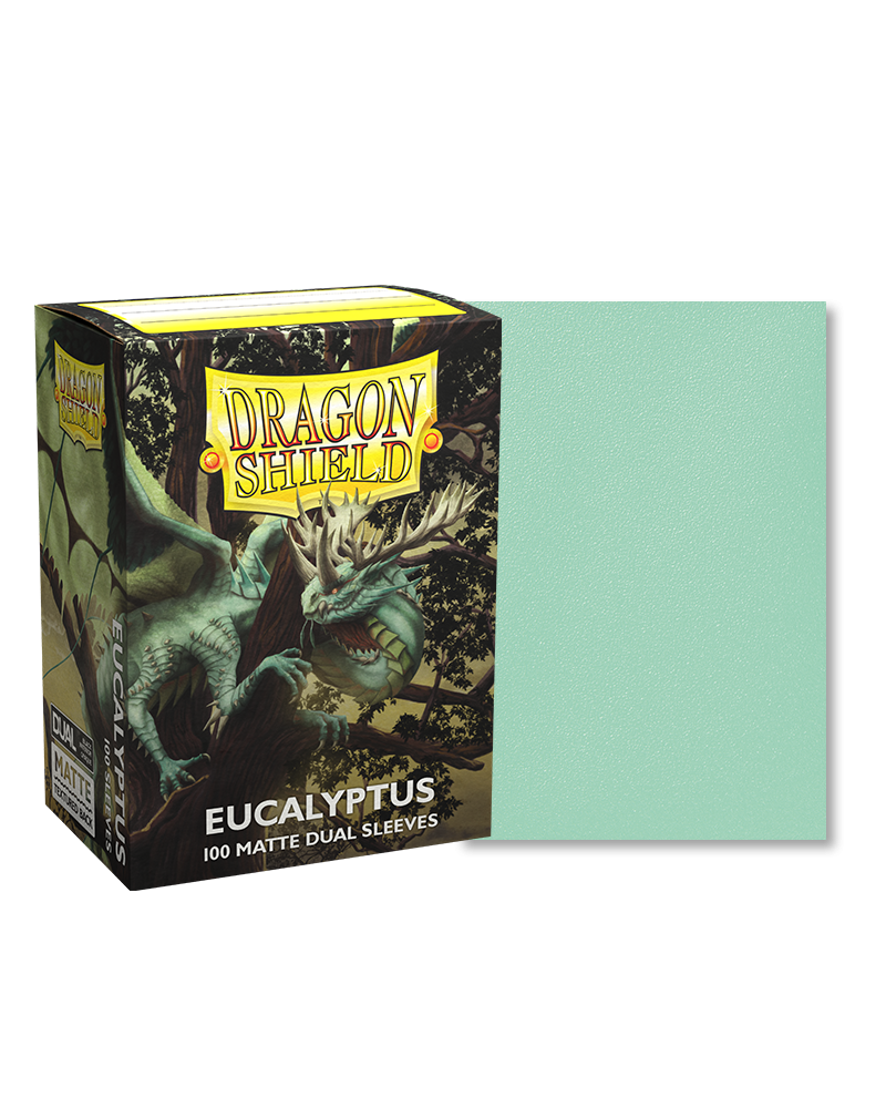 Dragon Shield - Eucalyptus - 100 Matte Dual Sleeves - Standard Size